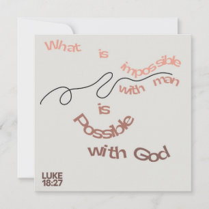 Citation de la Bible / Carte de voeux / Christian