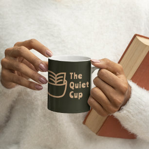 Citation de la Coupe calme l Mug de marque vert fo