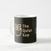 Citation de la Coupe calme l Mug de marque vert fo (Devant gauche)