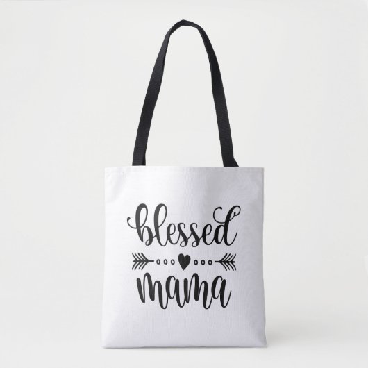 Citation de la Fête des mères de Maman bénie| Sac  (Devant)
