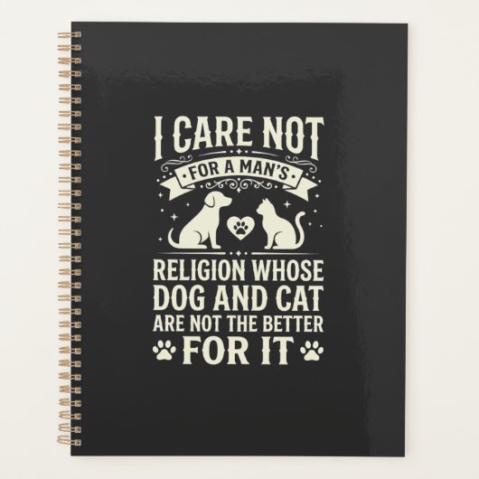 Citation de la religion du chien et du chat (Devant)
