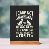Citation de la religion du chien et du chat (Neutre)