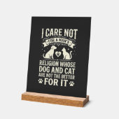 Citation de la religion du chien et du chat (Angle)