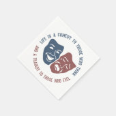 Citation de la vie théâtrale serviettes en papier (Coin)