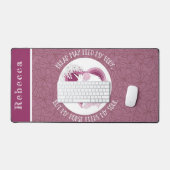 Citation de l'amant du Cheval Rose floral (Clavier et souris)