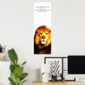 Citation de leadership motivationnel unique Poster (Bureau à domicile)