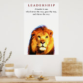 Citation de leadership motivationnel unique Poster (Cuisine)