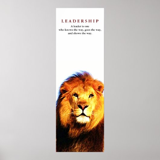 Citation de leadership motivationnel unique Poster (Devant)