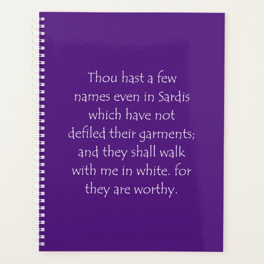 Citation de l'écriture Révélation 3 4 (Devant)