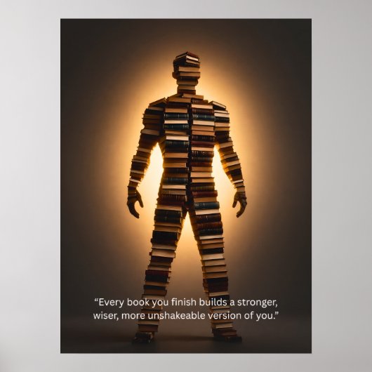 Citation de lecture inspirante pour décoration mur (Devant)