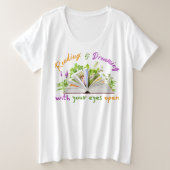 Citation de lecture Plus Taille Tee - Réserver Che (Design devant)