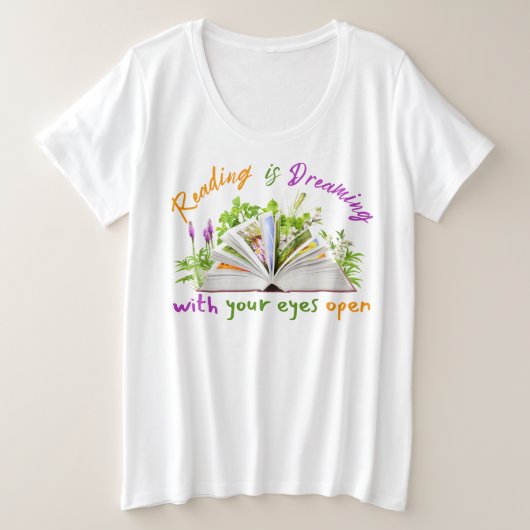 Citation de lecture Plus Taille Tee - Réserver Che (Design devant)
