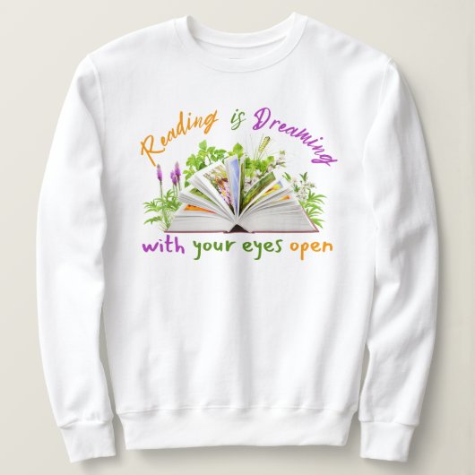 Citation de lecture Sweatshirt féminine - Louveur (Design devant)