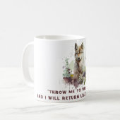Citation de loup personnalisée Coffee Mug (Devant gauche)