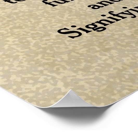 Citation de Macbeth - affiche (Coin)