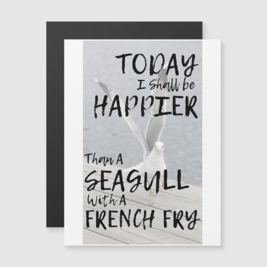 Citation de Magnet Funny Seagull (Devant / Derrière)
