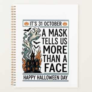 Citation de Masque Halloween Vintage Vector Design