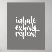 citation de motivation affiche inhale exhale répét (Devant)