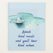 Citation de mots semblables avec bateau en papier (Devant)