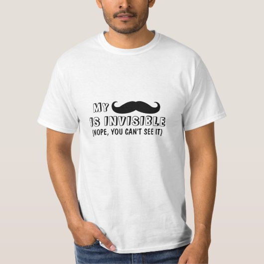 Citation de Moustache drôle T-shirt (Devant)