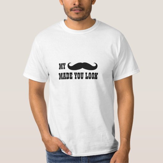 Citation de Moustache drôle T-shirt (Devant)