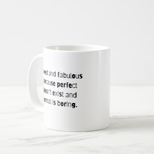 Citation de Mug de café drôle et fabuleuse (Devant gauche)