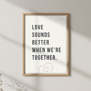 Citation de musique romantique. Art mural pour cou