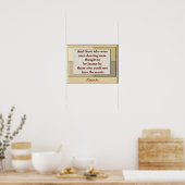 Citation de Nietzsche - affiche d'art (Cuisine)