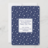 Citation de Noël Bible Typographie Carte de vacanc (Dos)