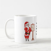 Citation de Noël drôle Cher Père Noël Mug (Gauche)