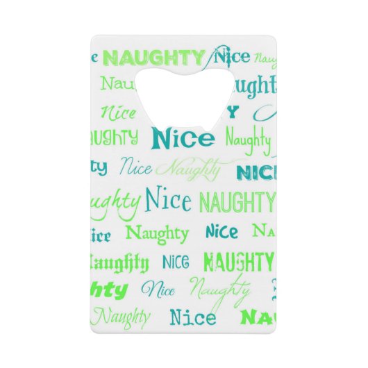 Citation de Noël Fun Naughty ou Nice (Devant)