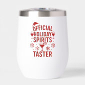 Citation de Noël humoristique fête spiritueux roug (Avant)