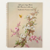 Citation de papillon rose blanc vintage (Devant)