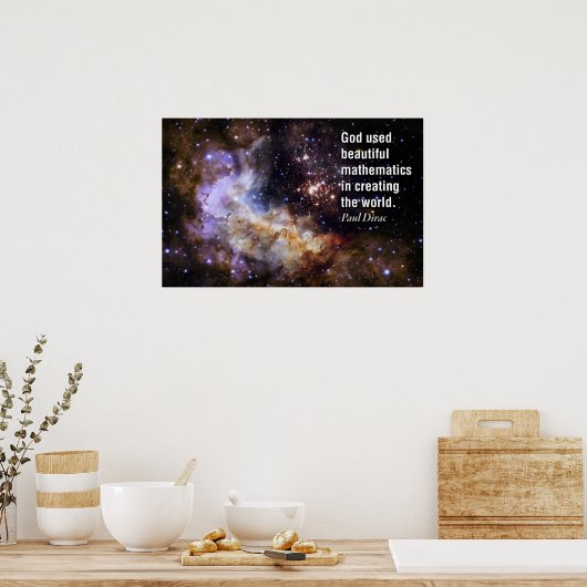 Citation de Paul Dirac - Math Posters (Cuisine)