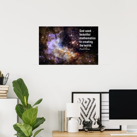 Citation de Paul Dirac - Math Posters (Bureau à domicile)