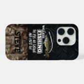 Citation de pêche Camo Funny Walleye Nom Angler (Verso Horizontal)