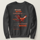 Citation de poulet Sweatshirt masculin (Design devant)