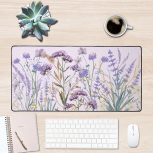 Citation de Prairie de Fleur Sauvage Mauve Aquarel