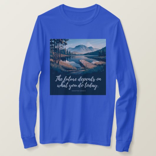 Citation de productivité Gandhi T-shirt (Design devant)