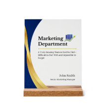 Citation de promotion du département de marketing