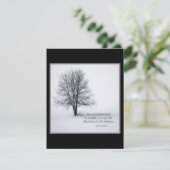 Citation de Ralph Waldo Emerson - Carte de voeux (Debout devant)