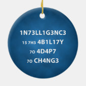 Citation de renseignement ornement du cercle (Dos)