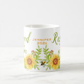 Citation de retraite florale Mug (Centre)