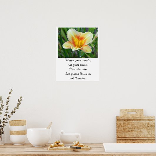 Citation de Rumi - affiche (Cuisine)