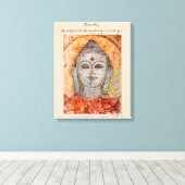 Citation de Rumi Bouddha Aquarelle toile murale (Insitu (Plancher de Bois))