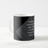 Citation de sagesse - Mug de café (Devant gauche)