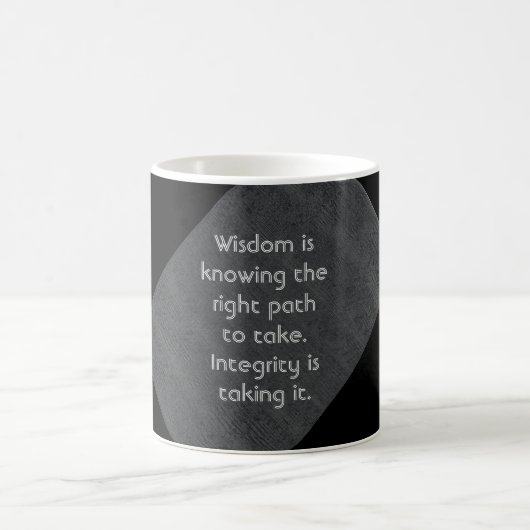 Citation de sagesse - Mug de café (Centre)
