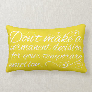 Citation de sagesse sur le coussin