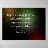 Citation de Seneca - Impression d'art (Devant)