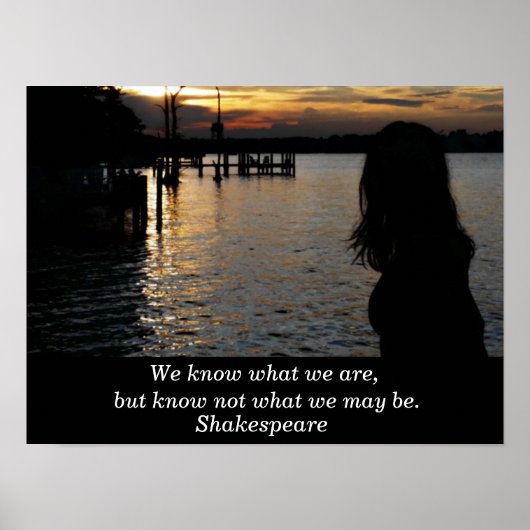 Citation de Shakespeare - affiche d'art (Devant)